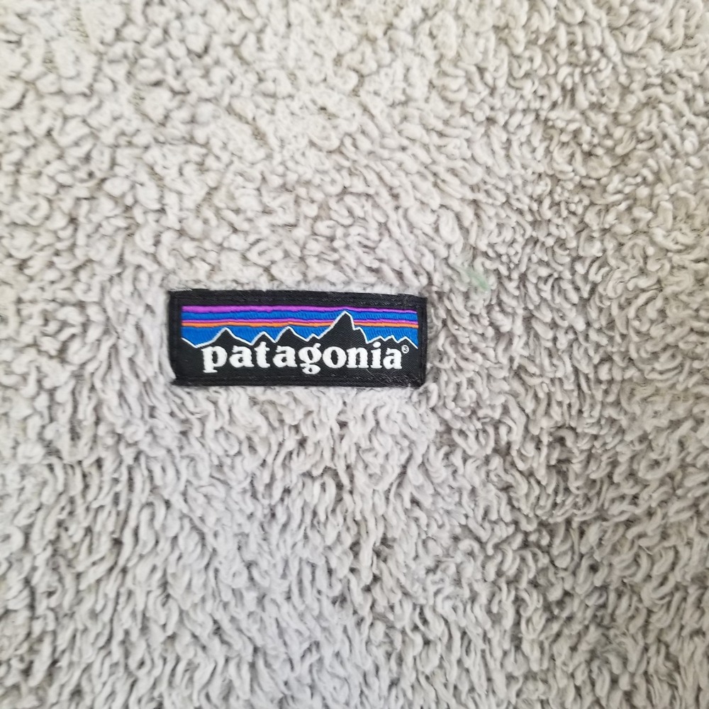 Patagonia Fleece Jacket Womens Medium Beige Full Zip Warm Cozy Outdoor Los Gatos - Picture 2 of 12